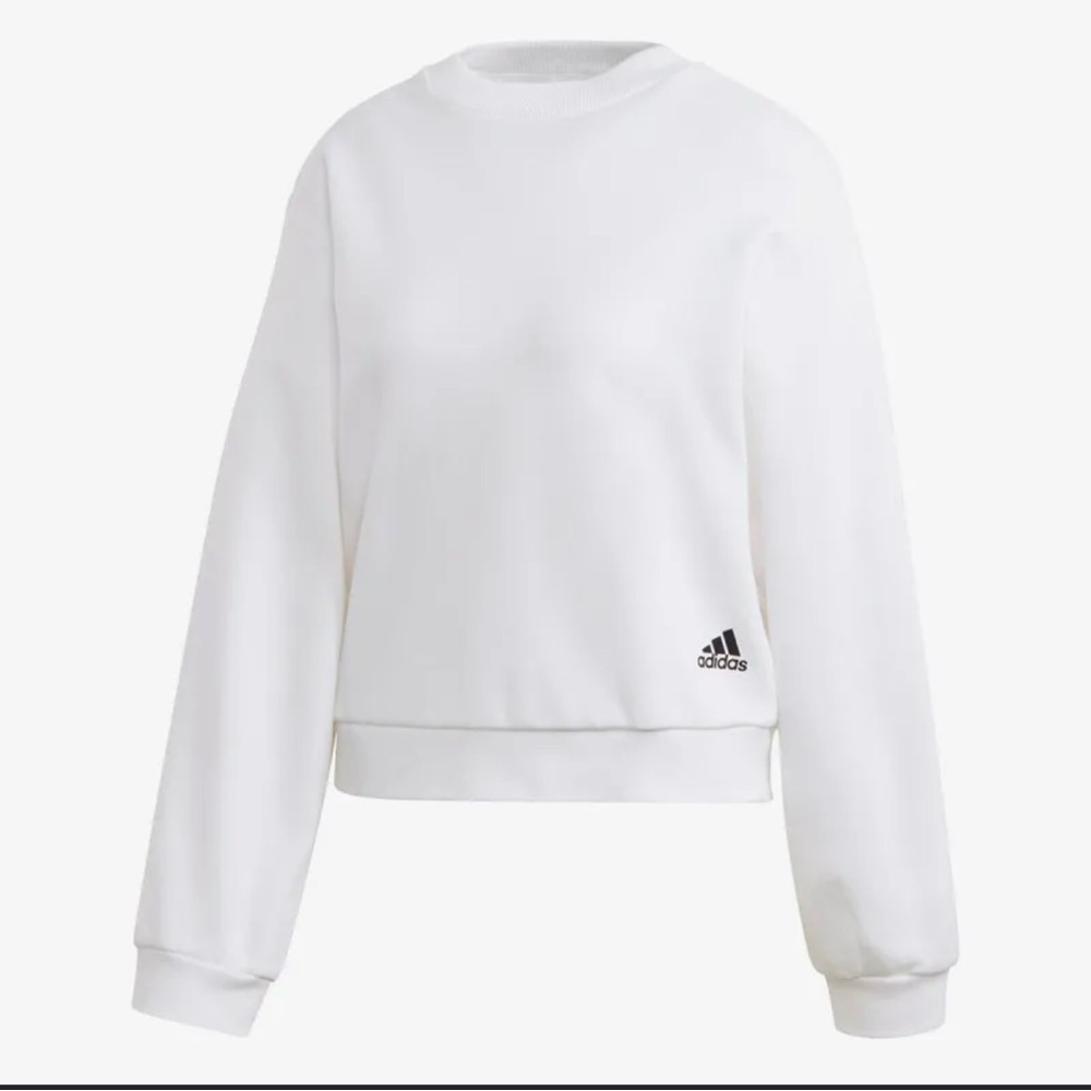 adidas White Women's Pullover Sweatshirt